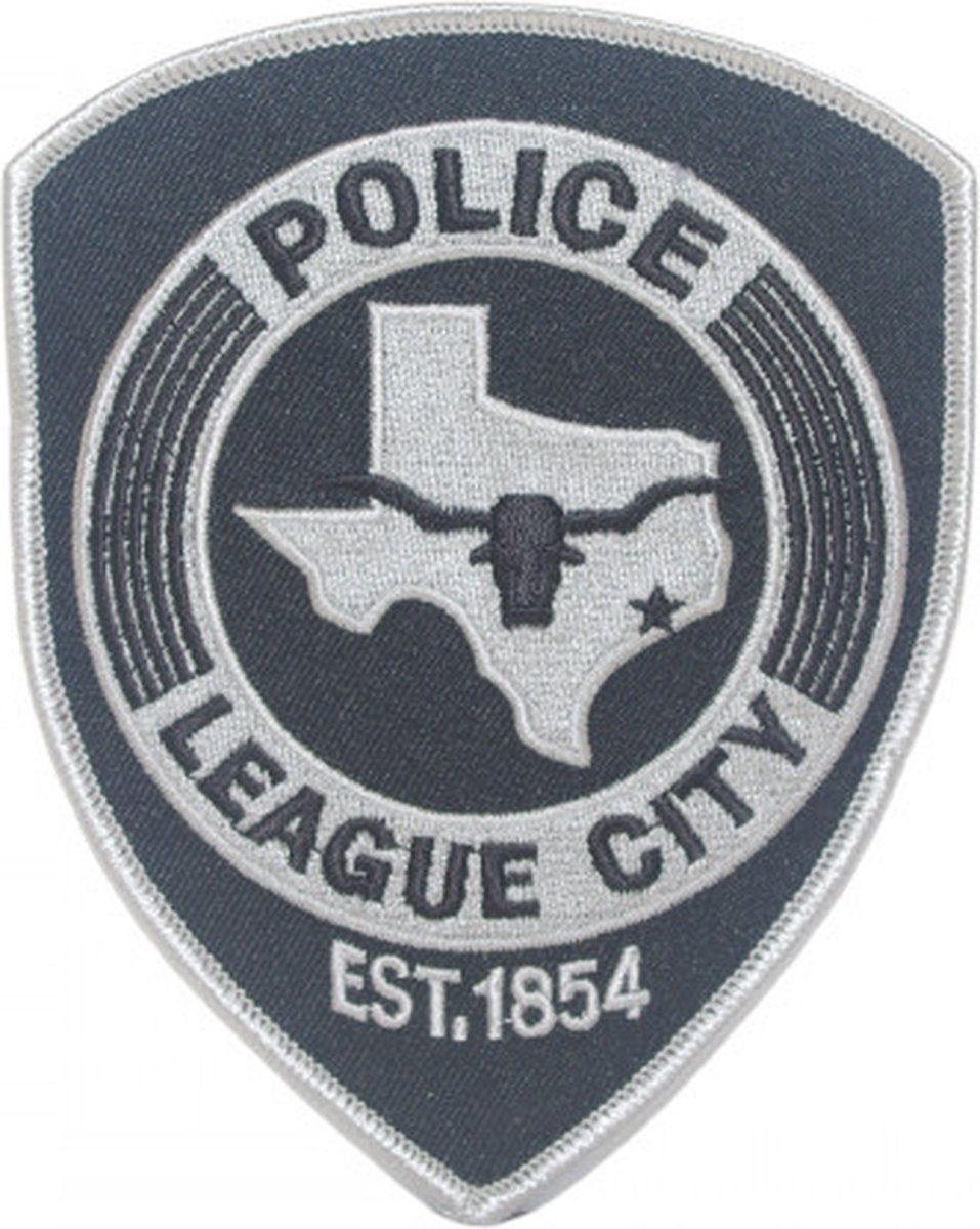 Police League City geborduurde patch embleem | Opnaai